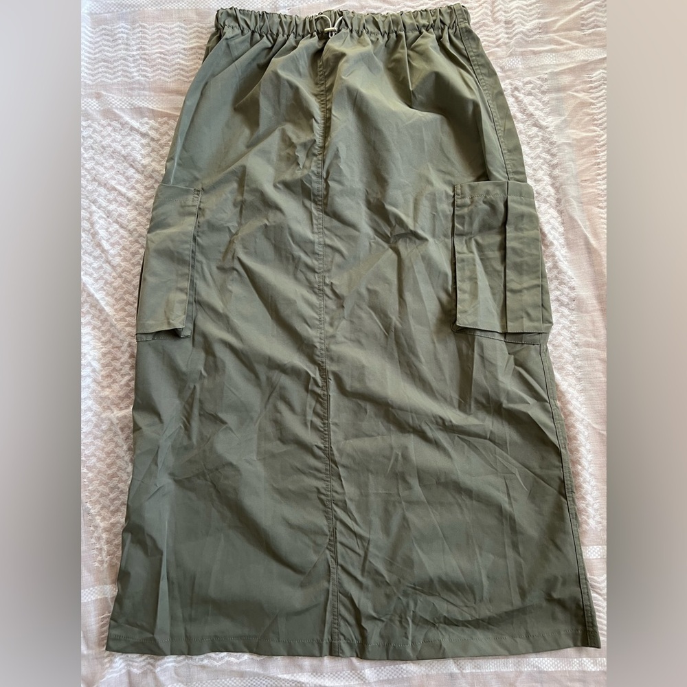 SHEIN cargo maxi skirt